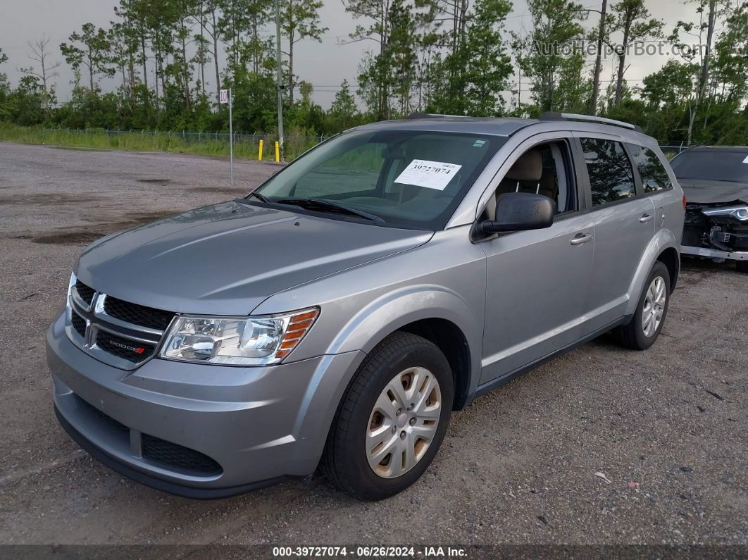 2017 Dodge Journey Se Silver vin: 3C4PDCABXHT653759