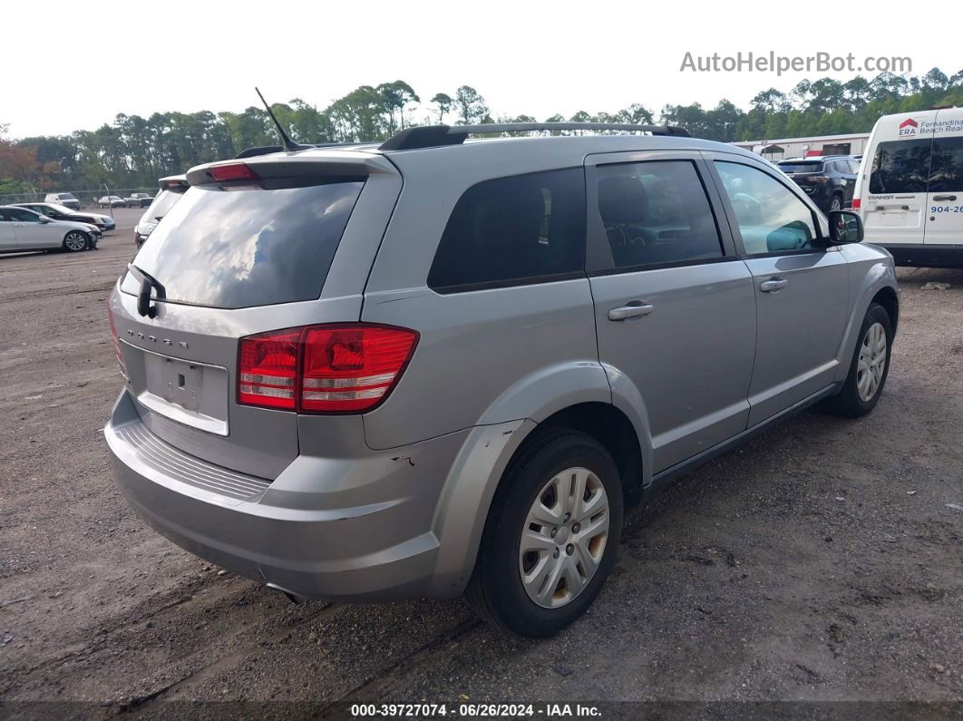 2017 Dodge Journey Se Silver vin: 3C4PDCABXHT653759