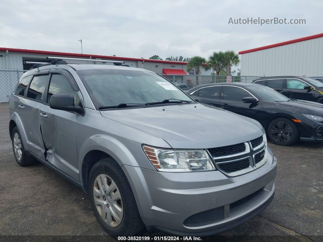 2017 Dodge Journey Se Silver vin: 3C4PDCABXHT653907