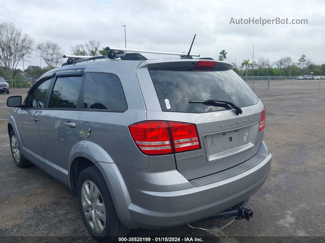 2017 Dodge Journey Se Silver vin: 3C4PDCABXHT653907