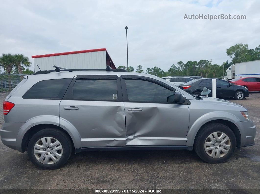 2017 Dodge Journey Se Silver vin: 3C4PDCABXHT653907