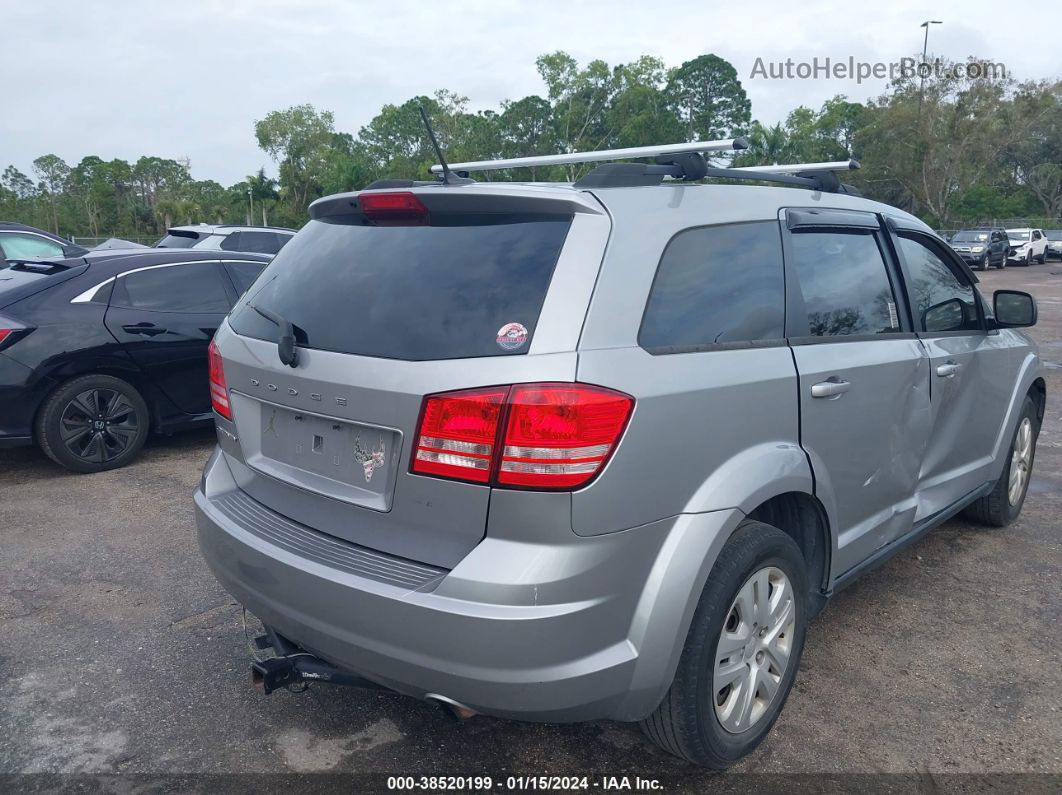 2017 Dodge Journey Se Silver vin: 3C4PDCABXHT653907