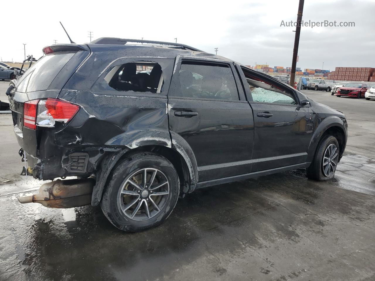 2017 Dodge Journey Se Black vin: 3C4PDCABXHT708226