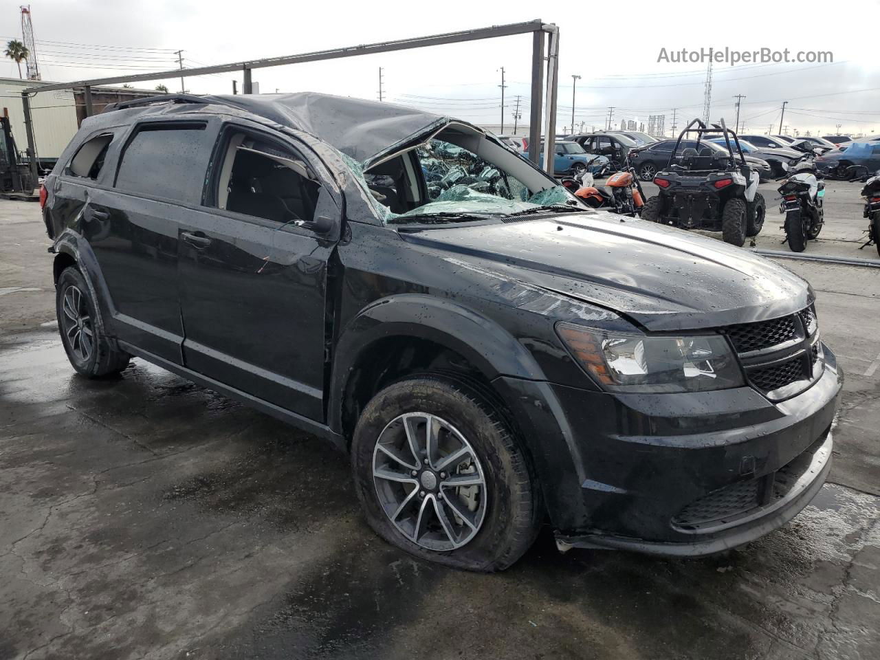 2017 Dodge Journey Se Black vin: 3C4PDCABXHT708226