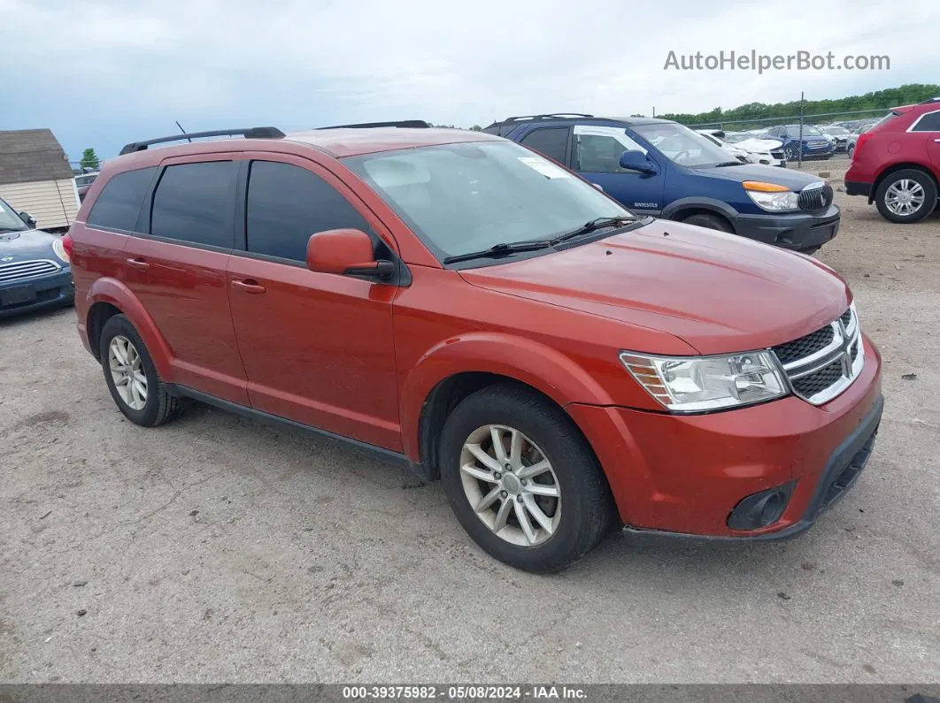 2014 Dodge Journey Sxt Orange vin: 3C4PDCBB0ET118935