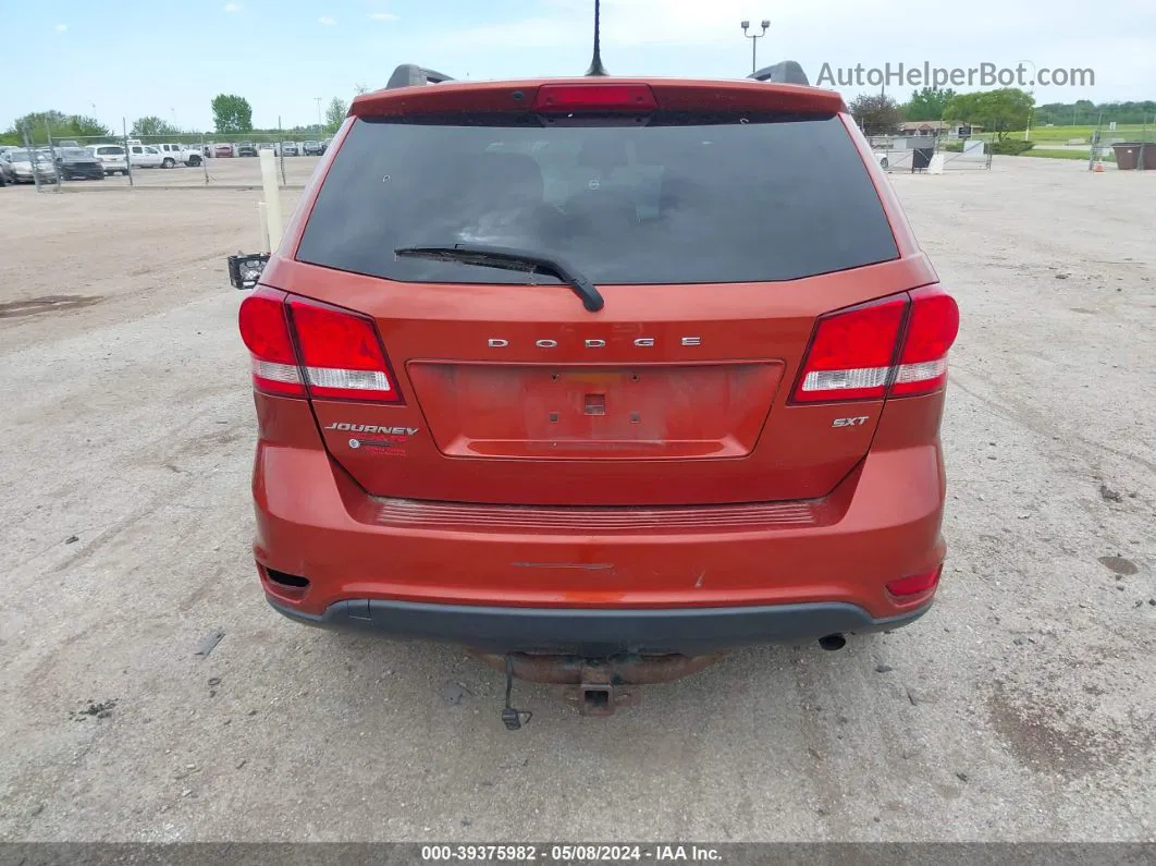 2014 Dodge Journey Sxt Orange vin: 3C4PDCBB0ET118935