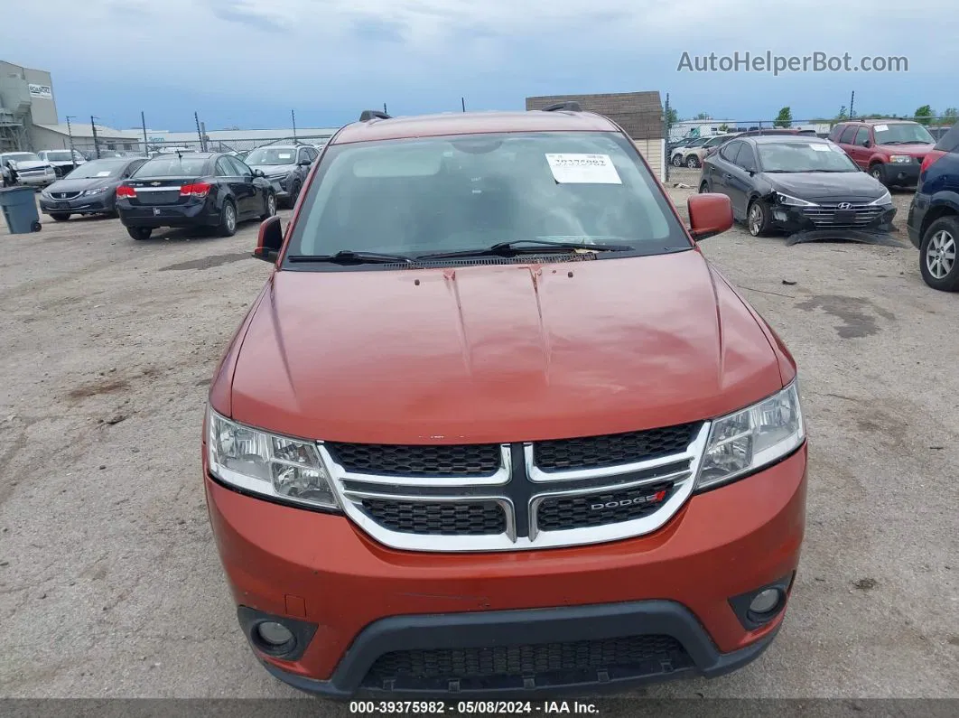 2014 Dodge Journey Sxt Orange vin: 3C4PDCBB0ET118935