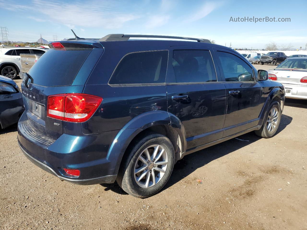 2015 Dodge Journey Sxt Синий vin: 3C4PDCBB0FT572989