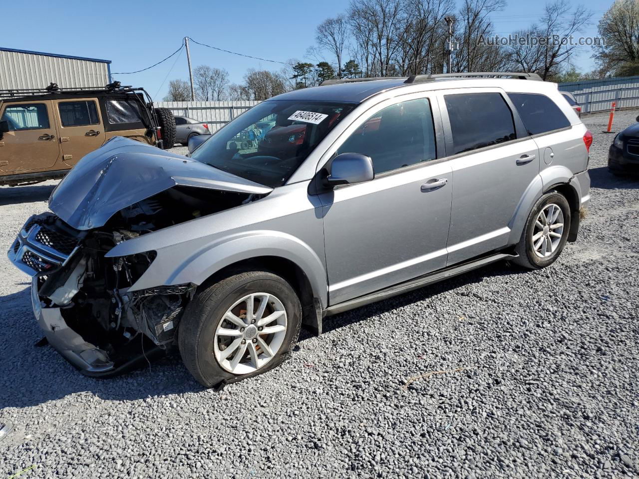 2015 Dodge Journey Sxt Silver vin: 3C4PDCBB0FT580154