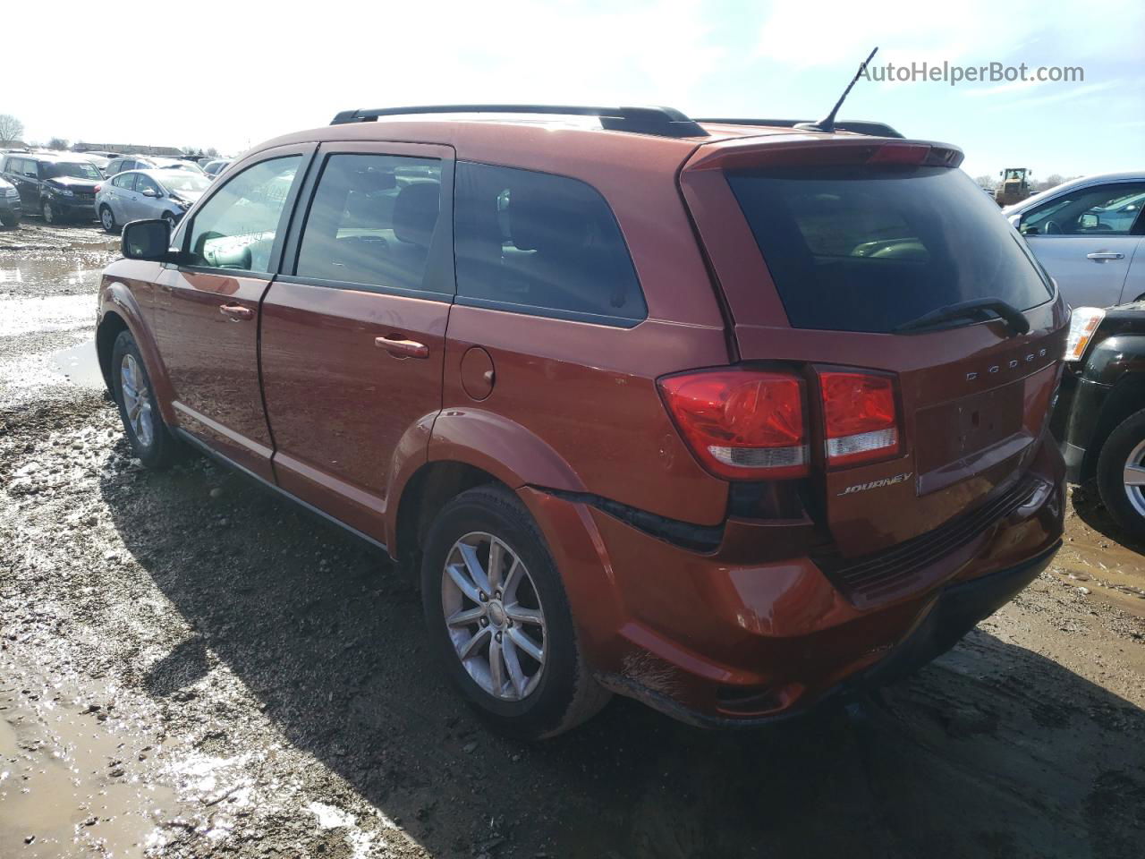 2014 Dodge Journey Sxt Red vin: 3C4PDCBB1ET144041