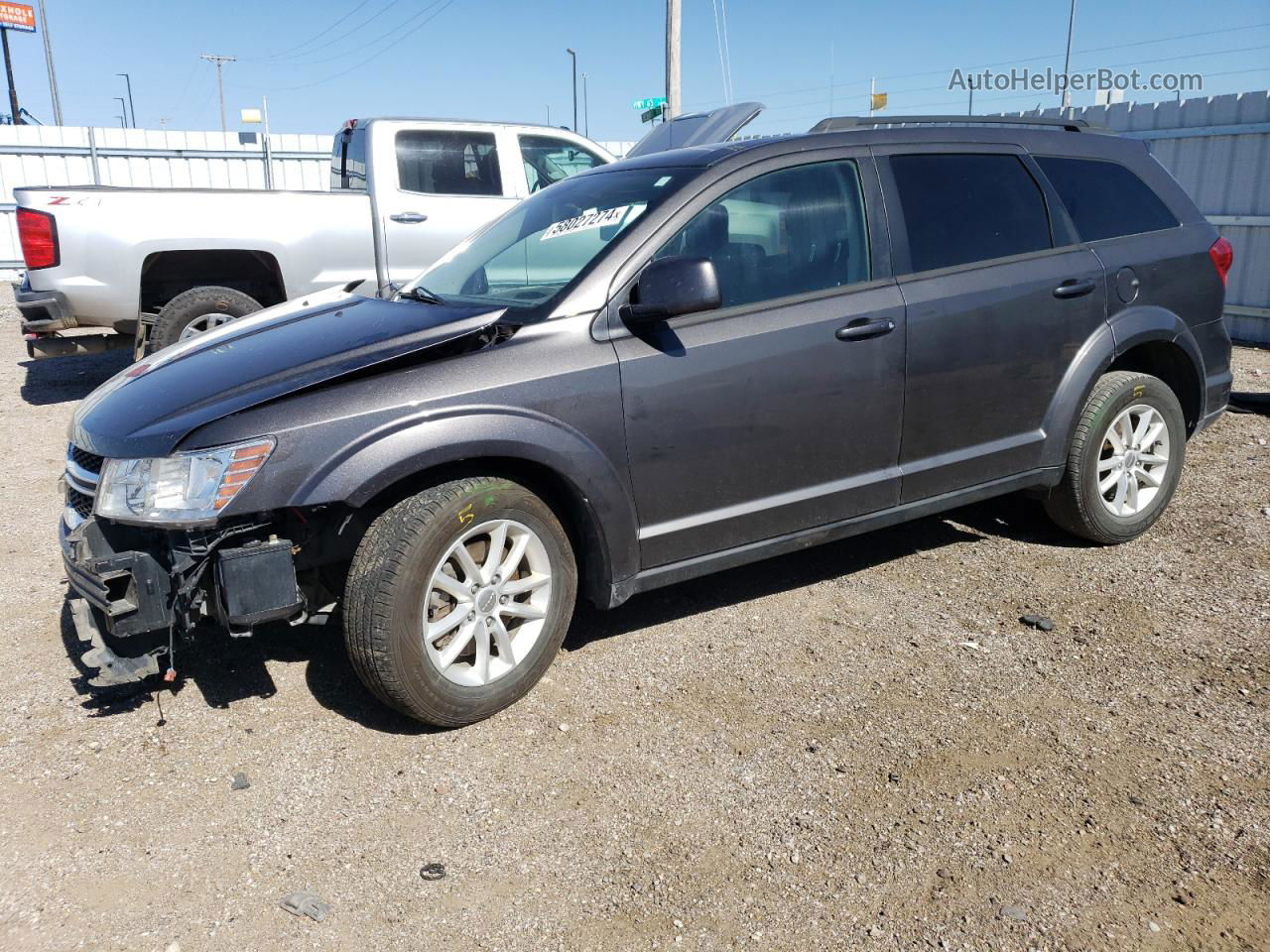 2014 Dodge Journey Sxt Gray vin: 3C4PDCBB2ET170826