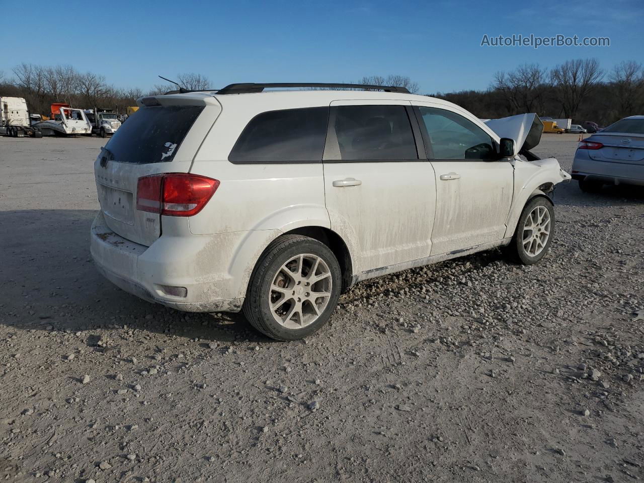 2015 Dodge Journey Sxt White vin: 3C4PDCBB2FT700505