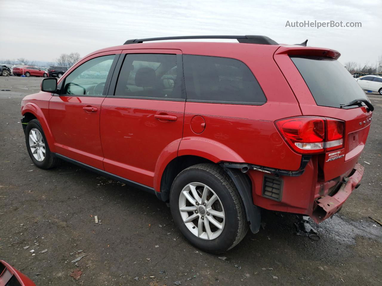 2016 Dodge Journey Sxt Red vin: 3C4PDCBB2GT128014