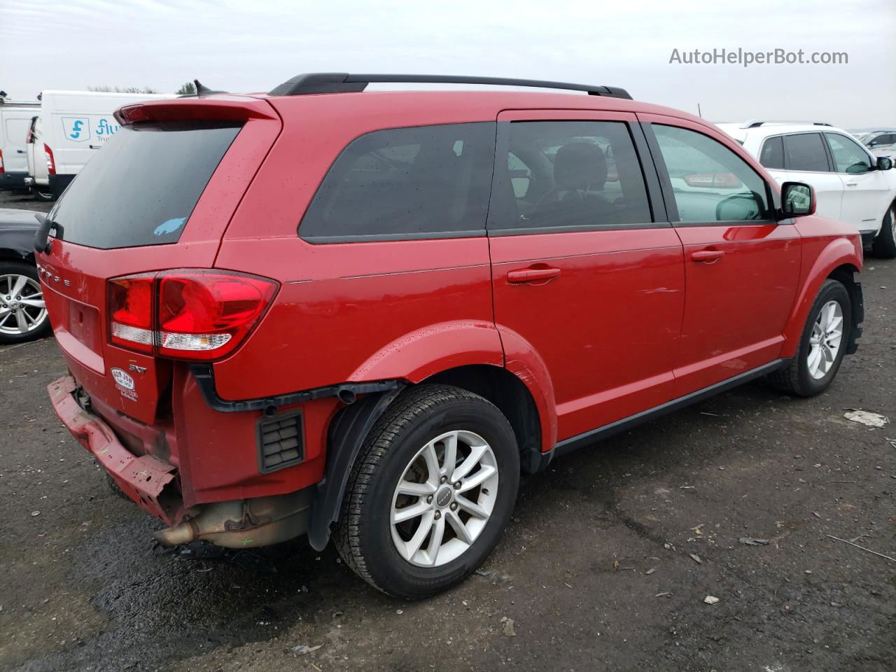 2016 Dodge Journey Sxt Red vin: 3C4PDCBB2GT128014