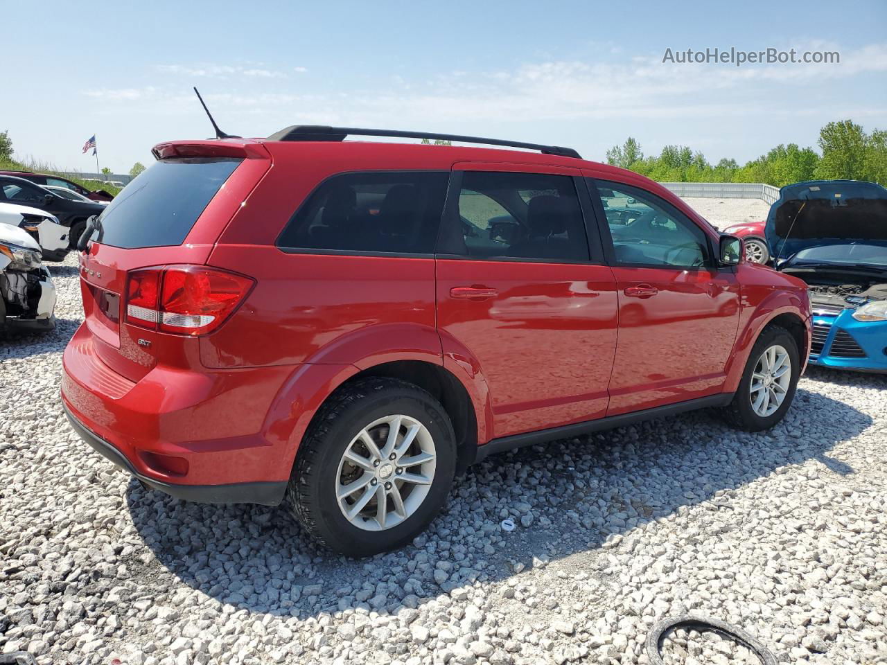 2016 Dodge Journey Sxt Red vin: 3C4PDCBB2GT175088