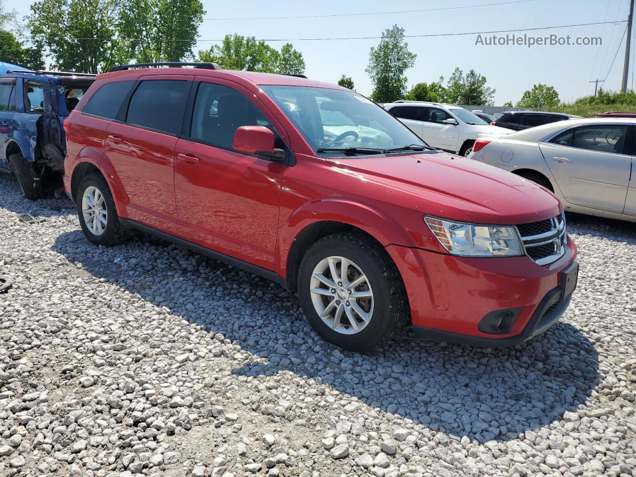 2016 Dodge Journey Sxt Red vin: 3C4PDCBB2GT175088