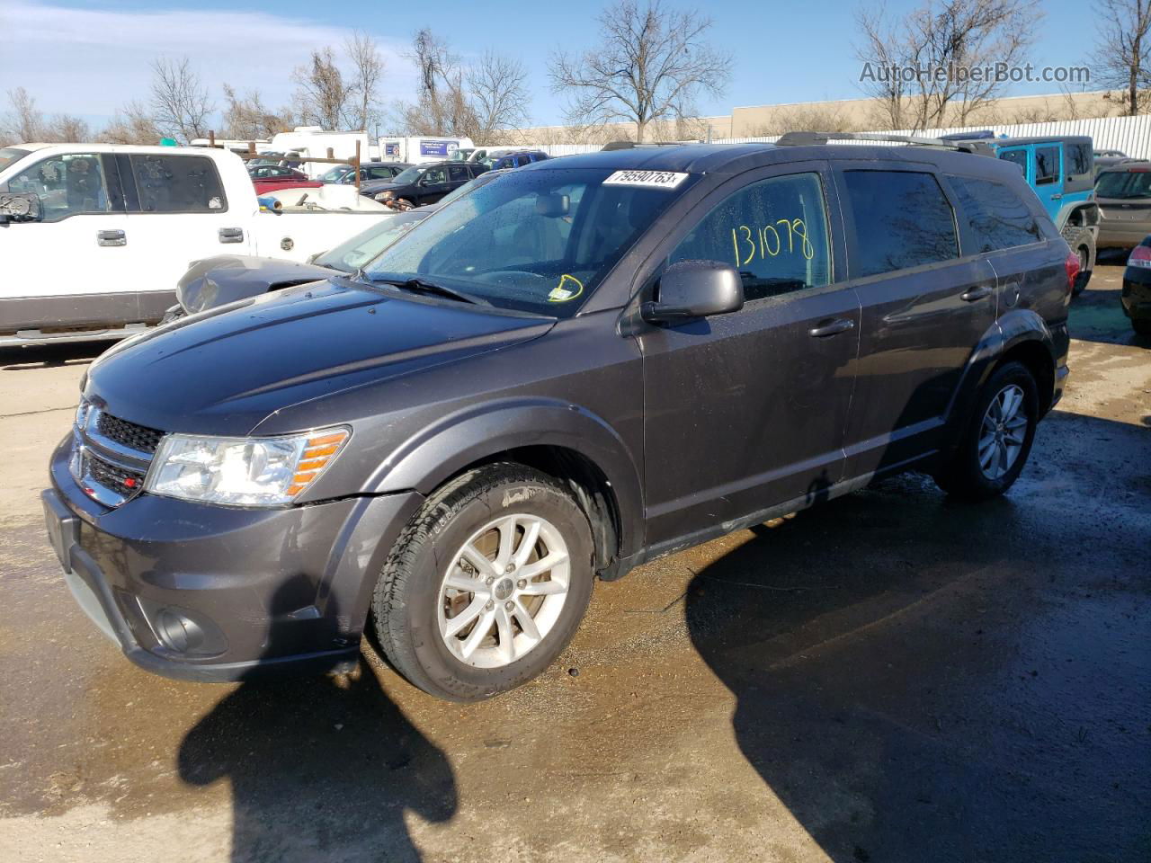 2017 Dodge Journey Sxt Gray vin: 3C4PDCBB2HT644150