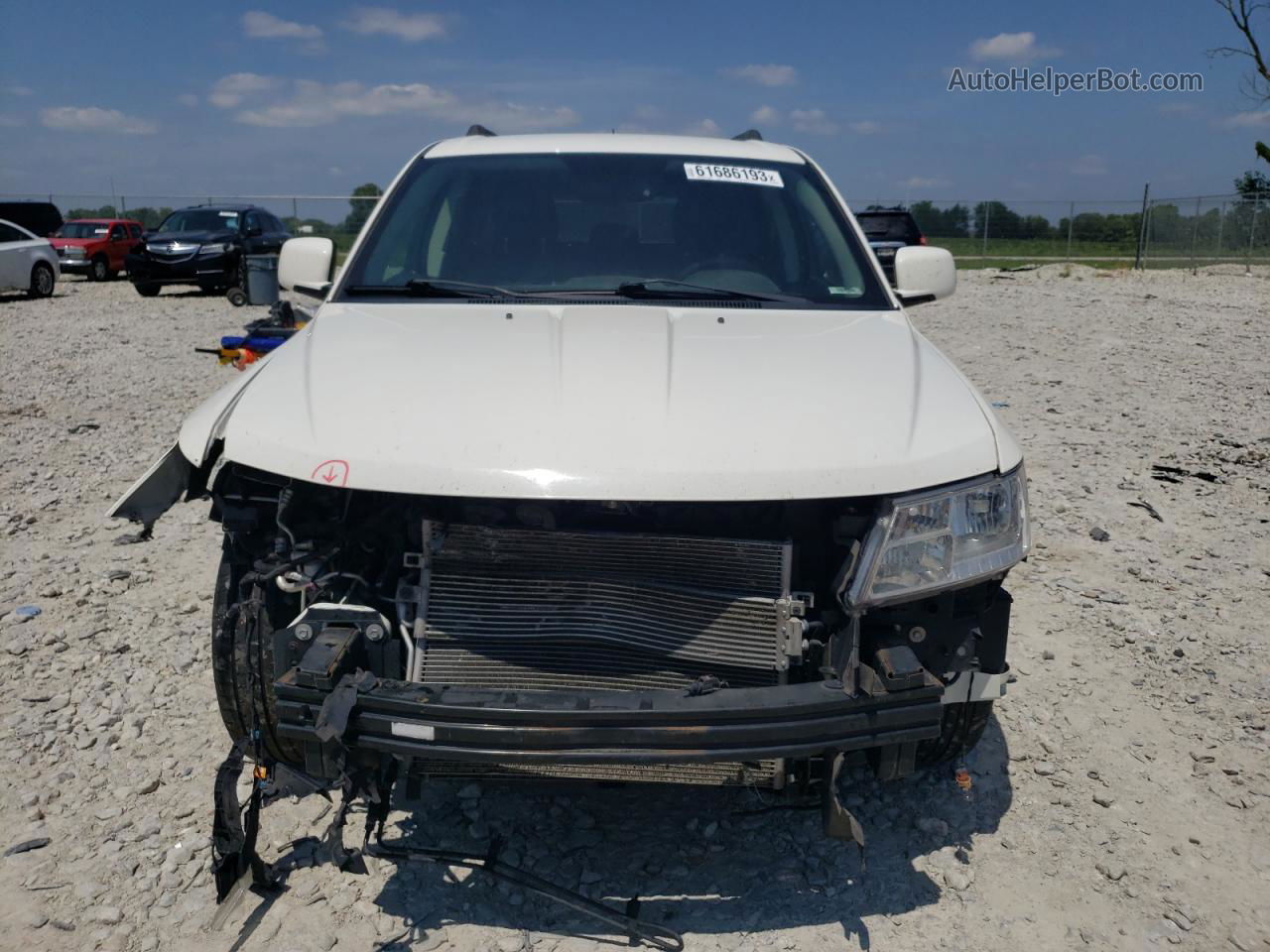 2015 Dodge Journey Sxt White vin: 3C4PDCBB3FT542319