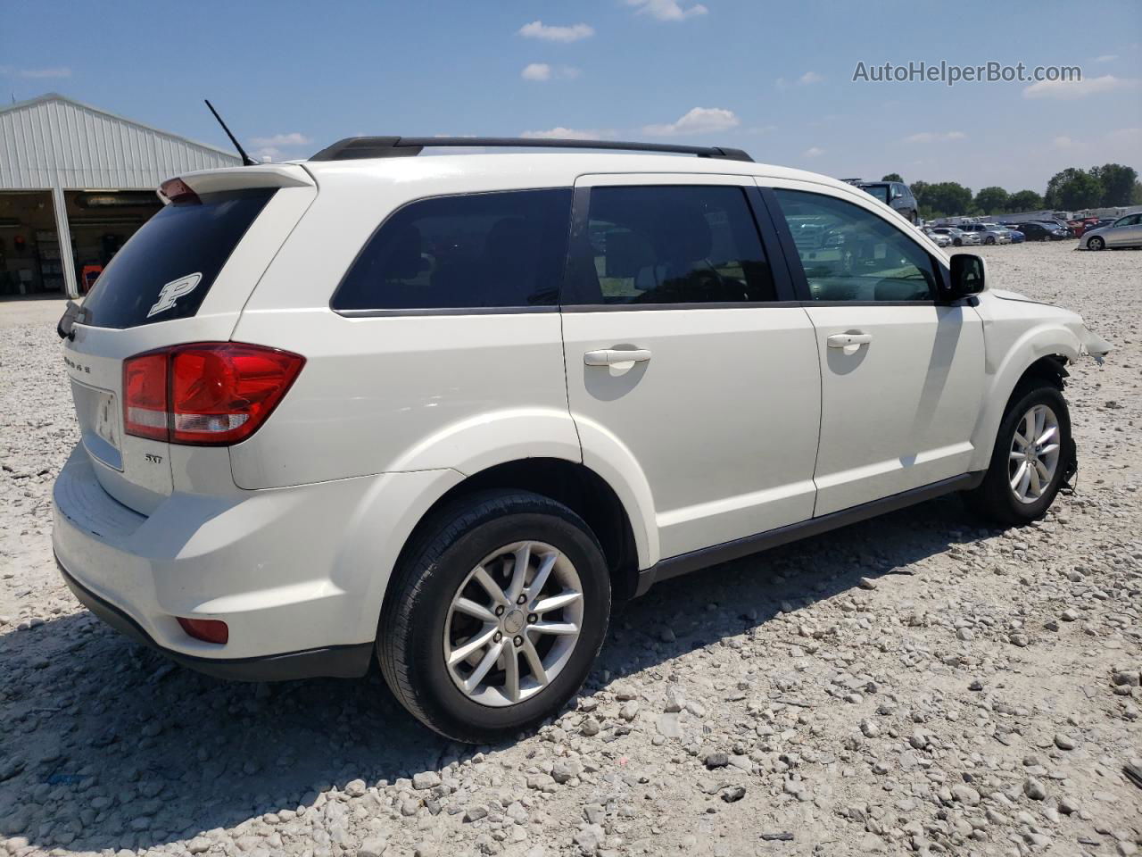 2015 Dodge Journey Sxt White vin: 3C4PDCBB3FT542319