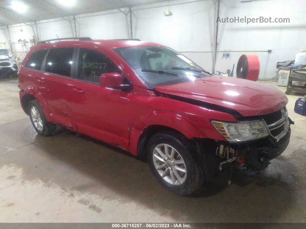 2014 Dodge Journey Sxt Red vin: 3C4PDCBB4ET230671