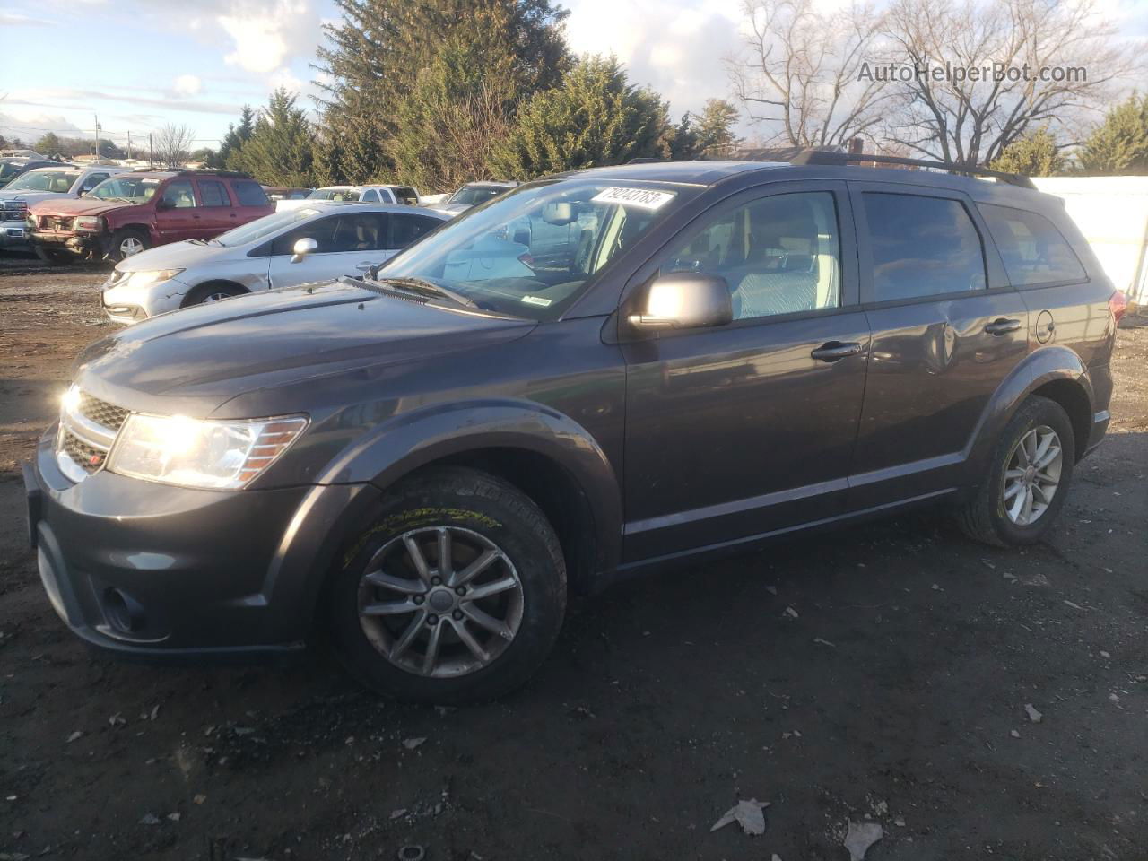 2014 Dodge Journey Sxt Gray vin: 3C4PDCBB4ET258941