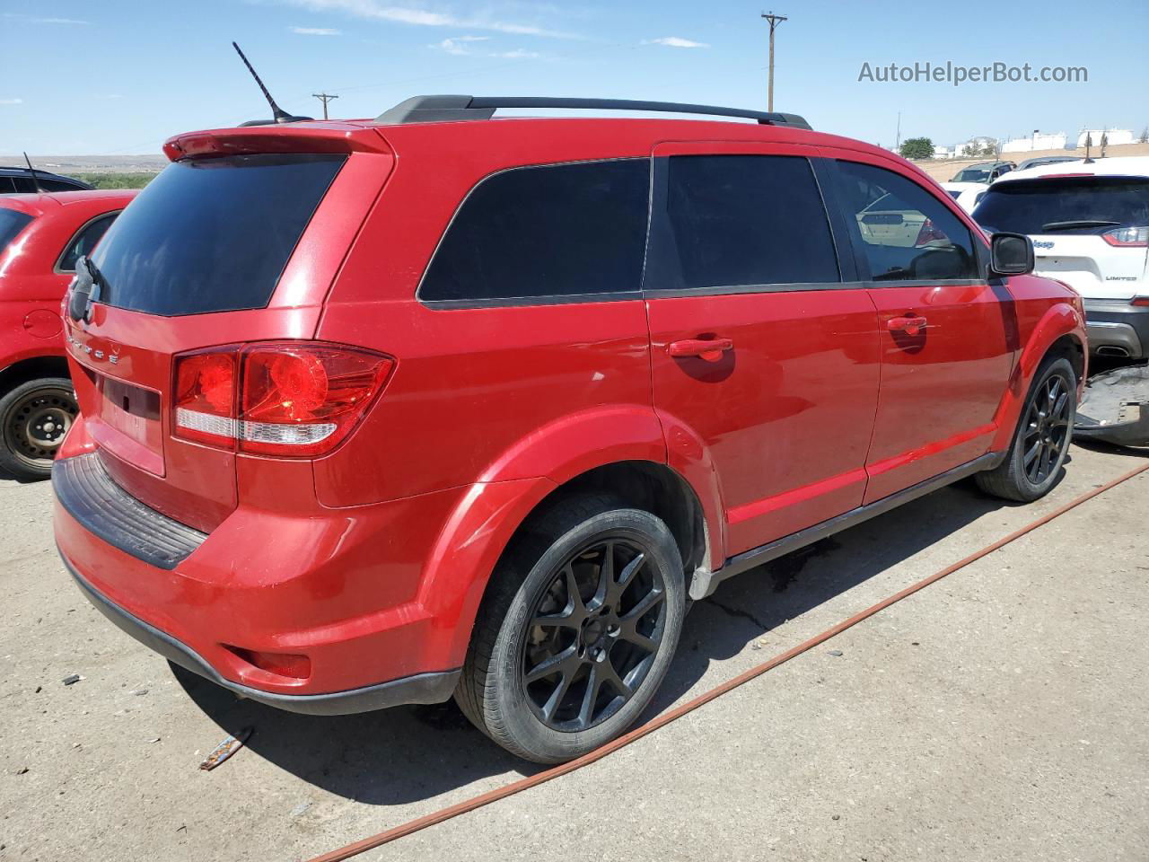 2015 Dodge Journey Sxt Red vin: 3C4PDCBB5FT518197