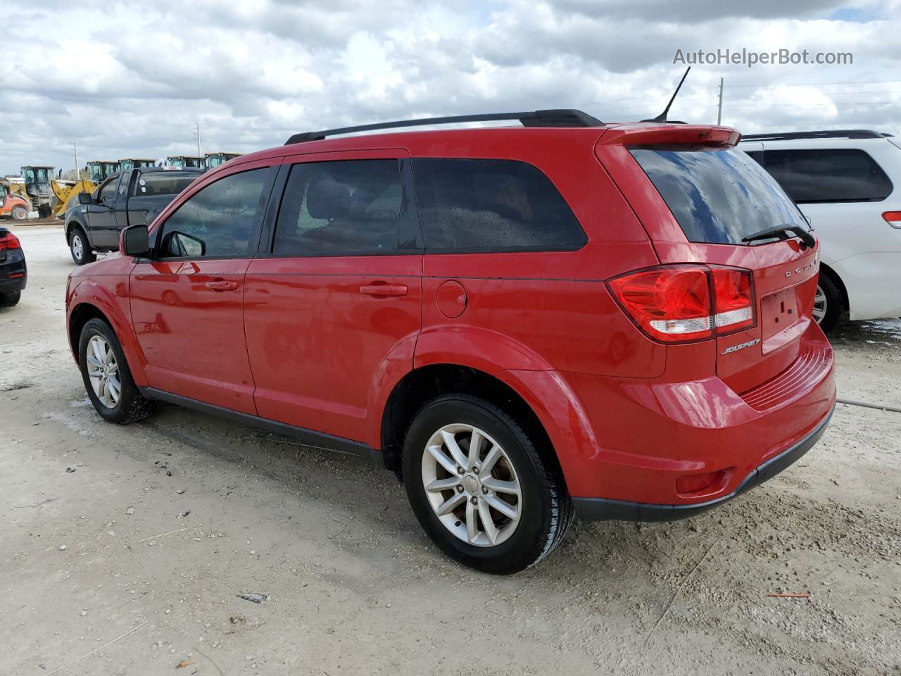 2017 Dodge Journey Sxt Red vin: 3C4PDCBB5HT675828