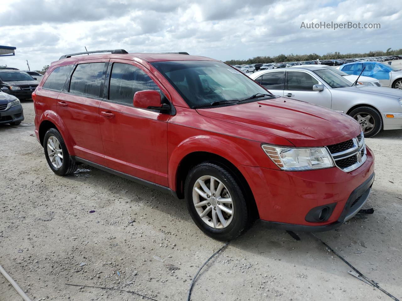 2017 Dodge Journey Sxt Red vin: 3C4PDCBB5HT675828