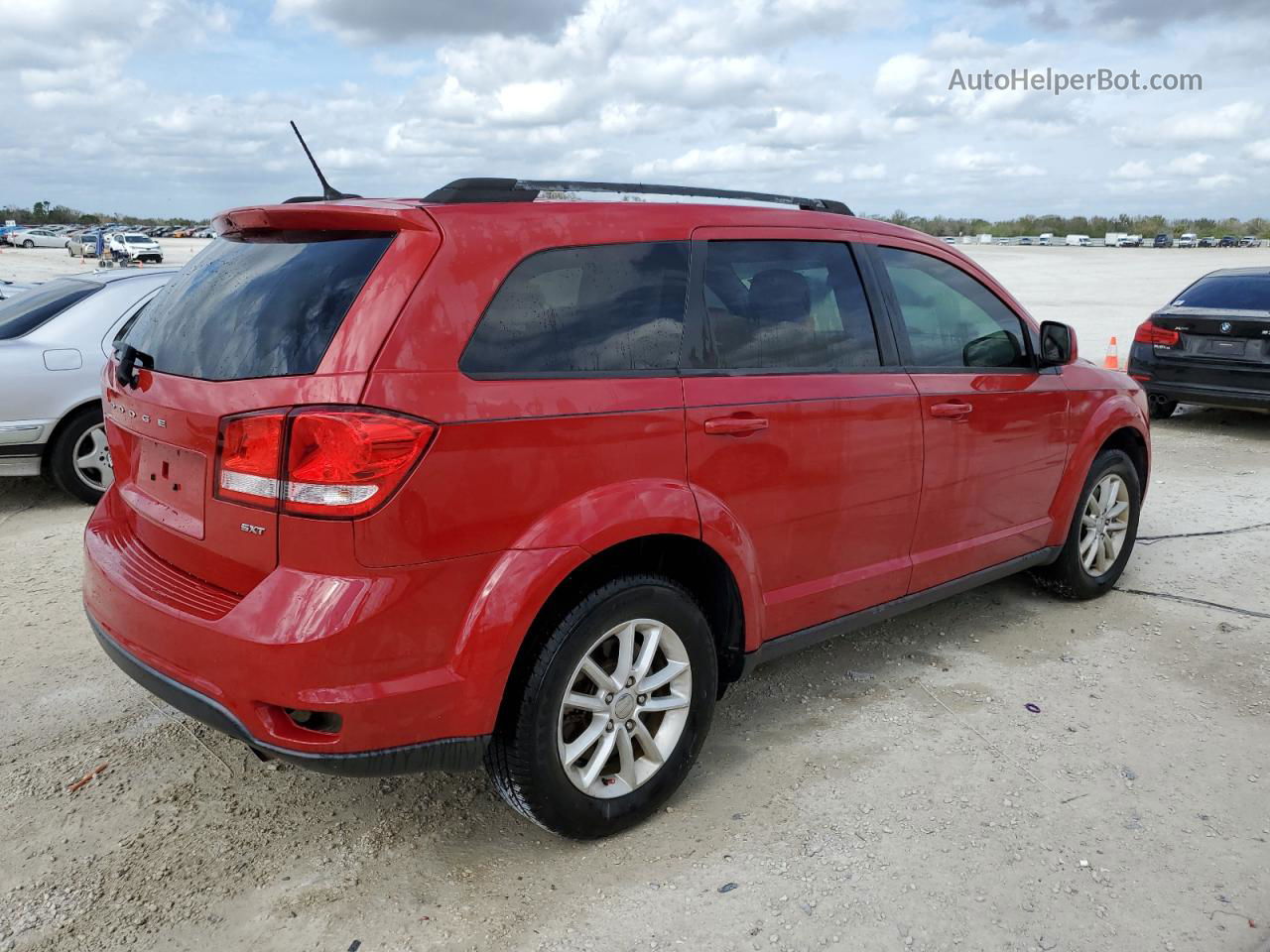 2017 Dodge Journey Sxt Red vin: 3C4PDCBB5HT675828