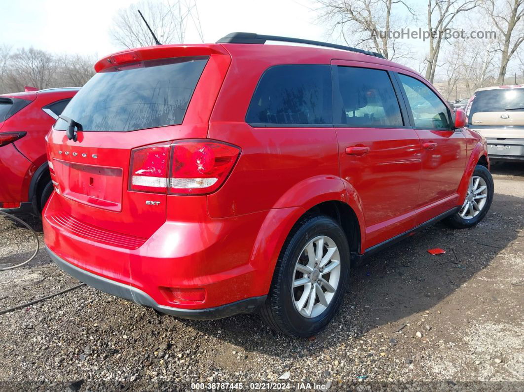 2014 Dodge Journey Sxt Red vin: 3C4PDCBB6ET180386