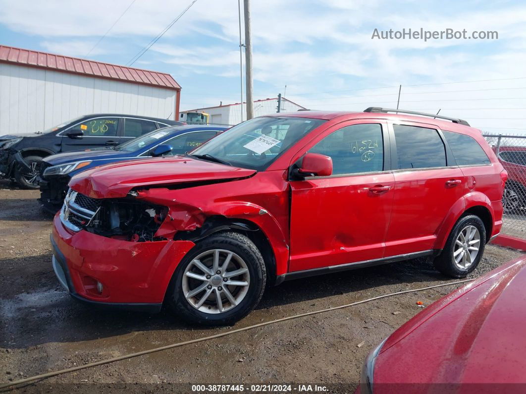 2014 Dodge Journey Sxt Red vin: 3C4PDCBB6ET180386