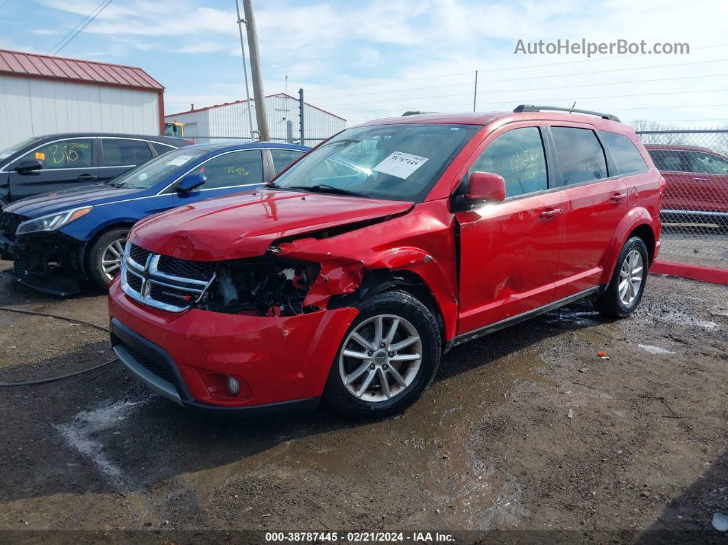 2014 Dodge Journey Sxt Red vin: 3C4PDCBB6ET180386