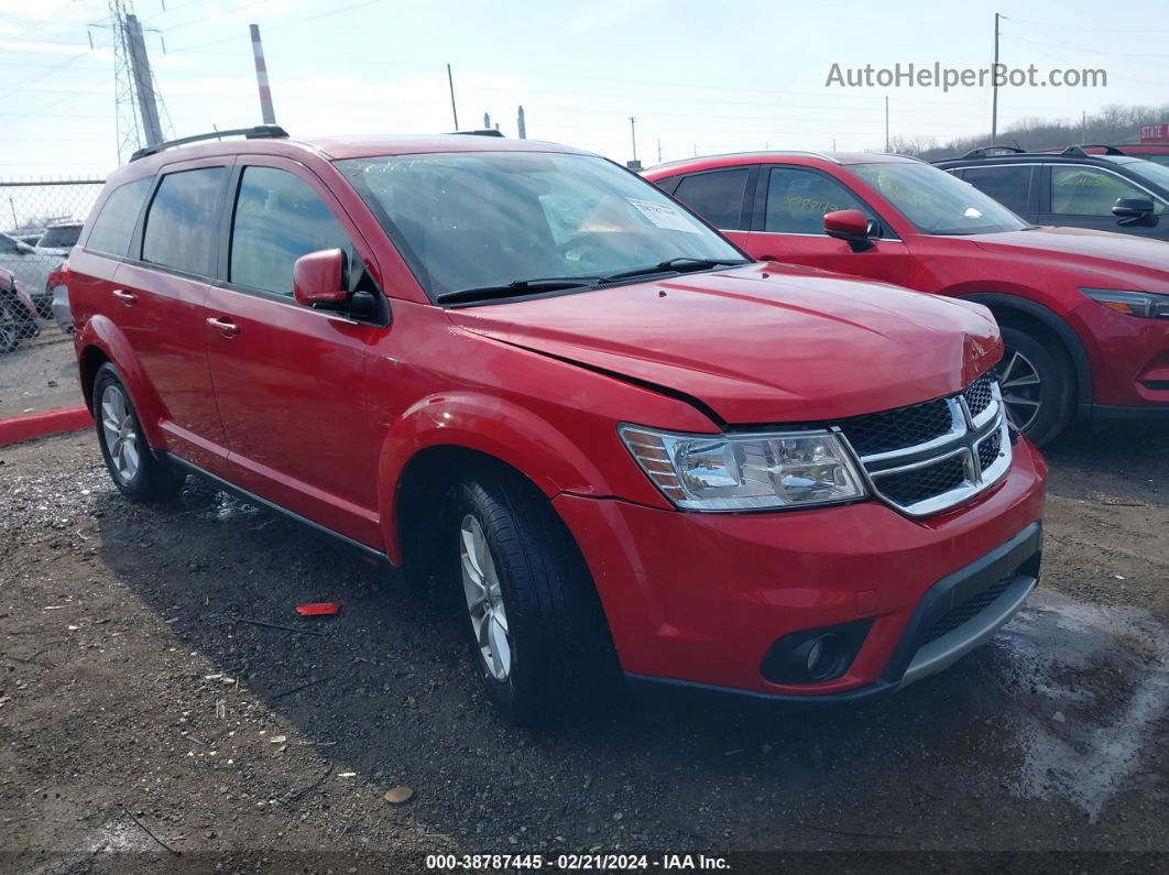 2014 Dodge Journey Sxt Red vin: 3C4PDCBB6ET180386