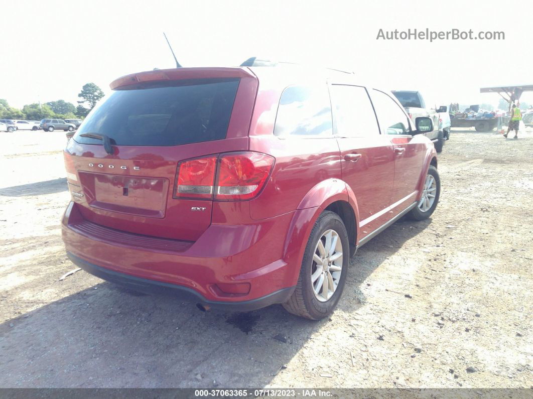 2014 Dodge Journey Sxt Red vin: 3C4PDCBB6ET180629