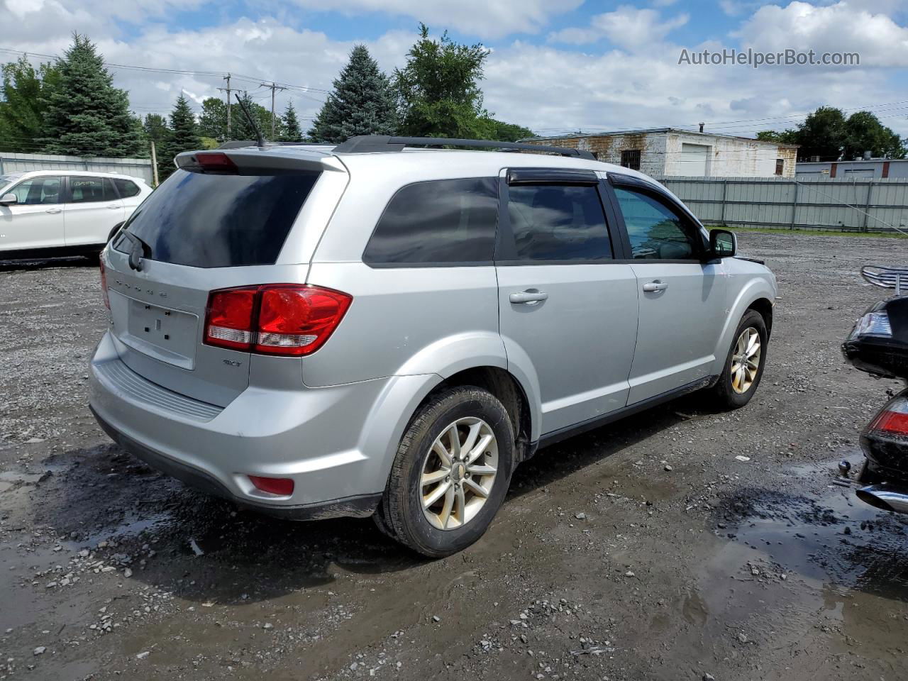 2014 Dodge Journey Sxt Silver vin: 3C4PDCBB6ET284361