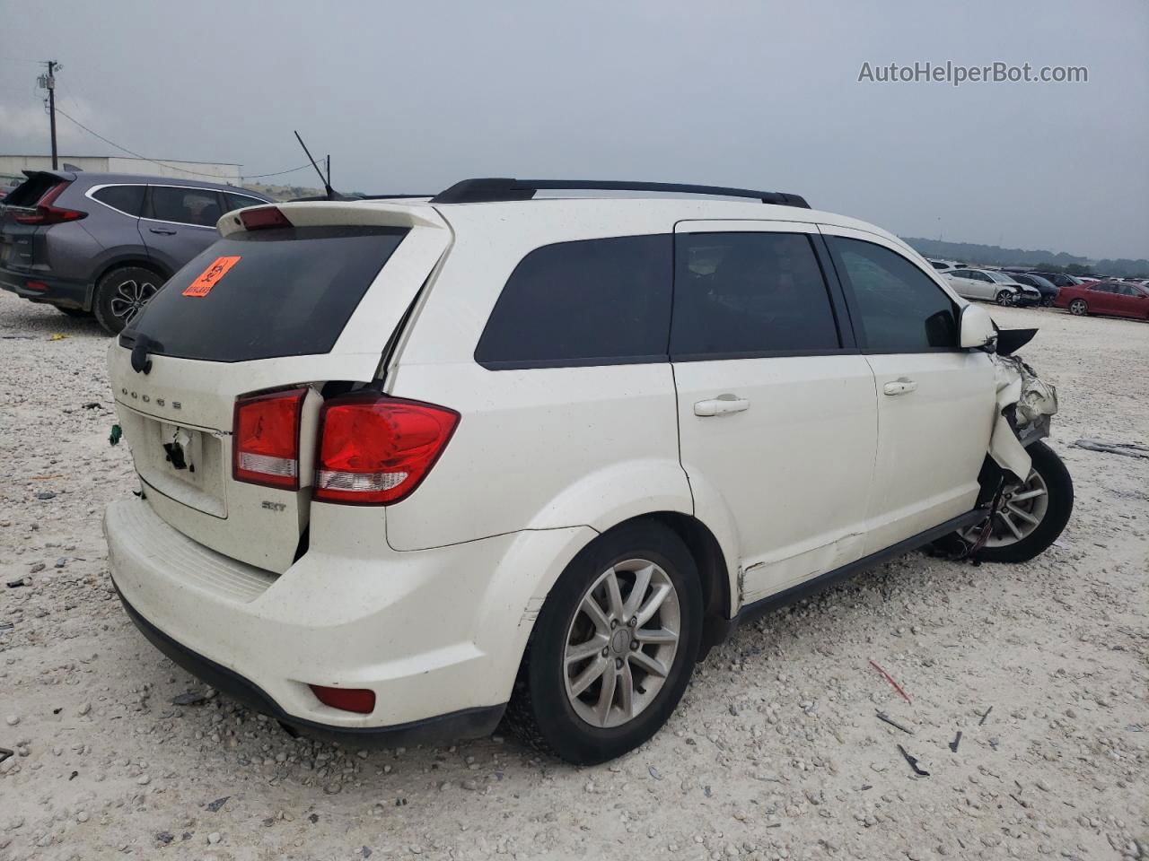 2015 Dodge Journey Sxt White vin: 3C4PDCBB6FT692134