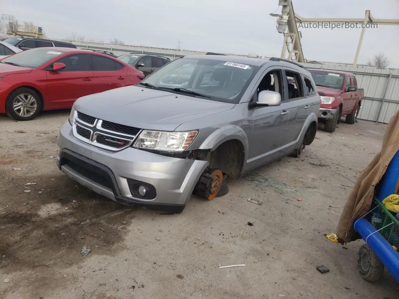 2016 Dodge Journey Sxt Silver vin: 3C4PDCBB6GT108008