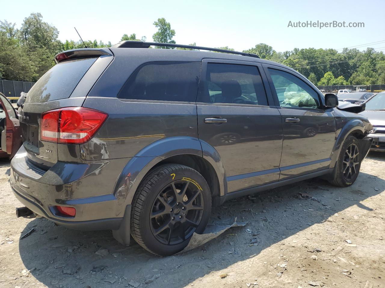 2014 Dodge Journey Sxt Gray vin: 3C4PDCBB7ET148403