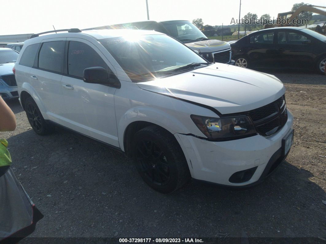 2014 Dodge Journey Sxt White vin: 3C4PDCBB7ET237212