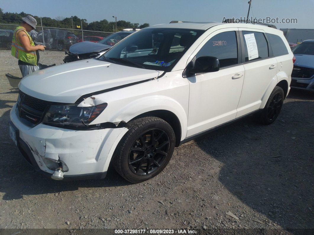 2014 Dodge Journey Sxt White vin: 3C4PDCBB7ET237212