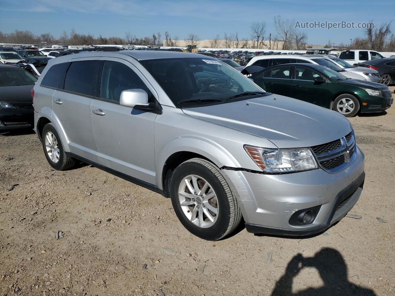 2014 Dodge Journey Sxt Серебряный vin: 3C4PDCBB7ET301071