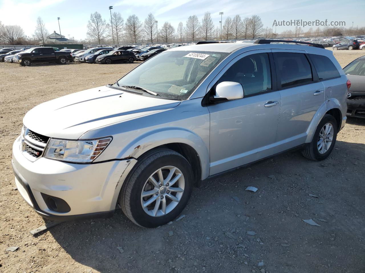 2014 Dodge Journey Sxt Серебряный vin: 3C4PDCBB7ET301071