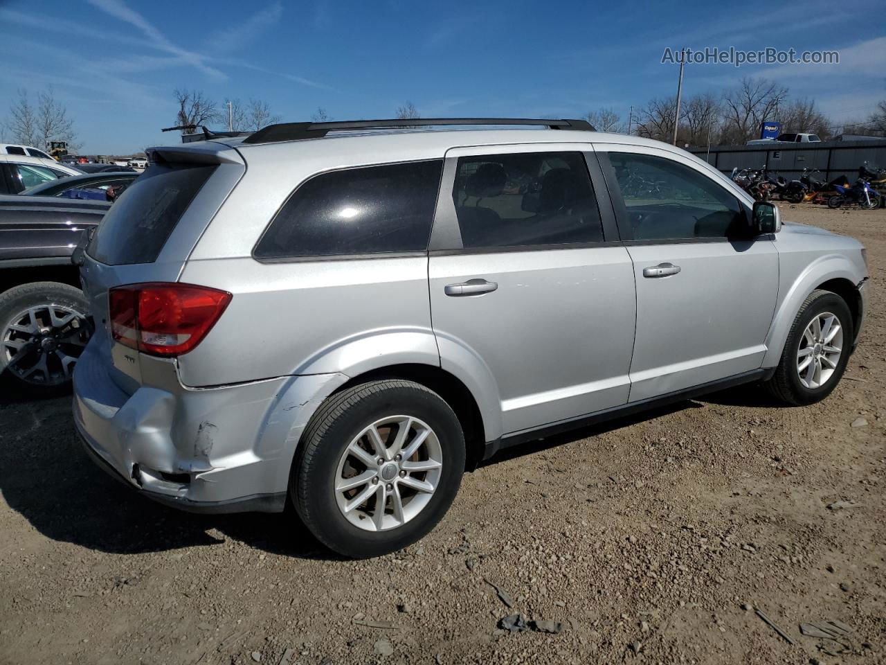 2014 Dodge Journey Sxt Серебряный vin: 3C4PDCBB7ET301071