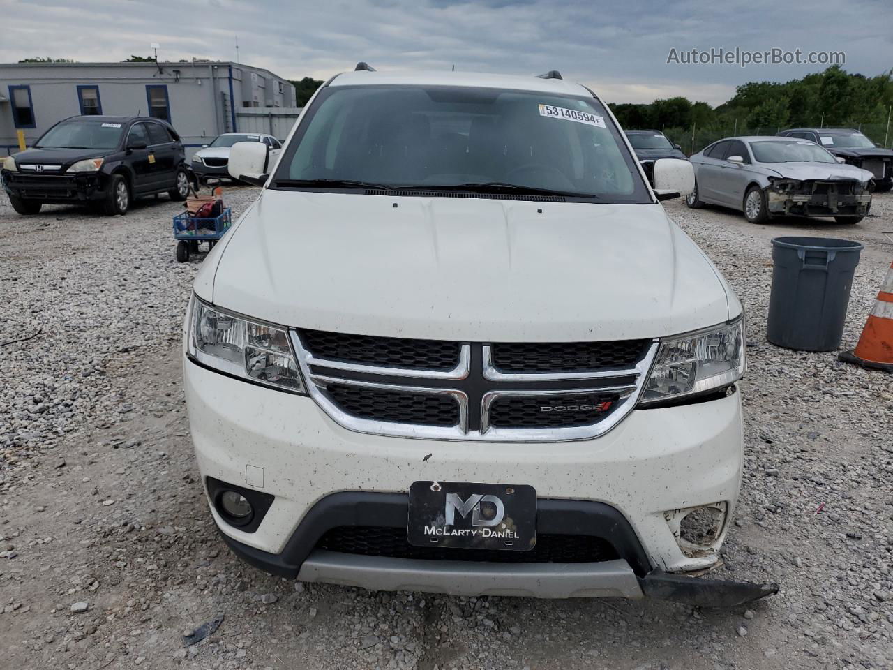 2017 Dodge Journey Sxt White vin: 3C4PDCBB7HT619521