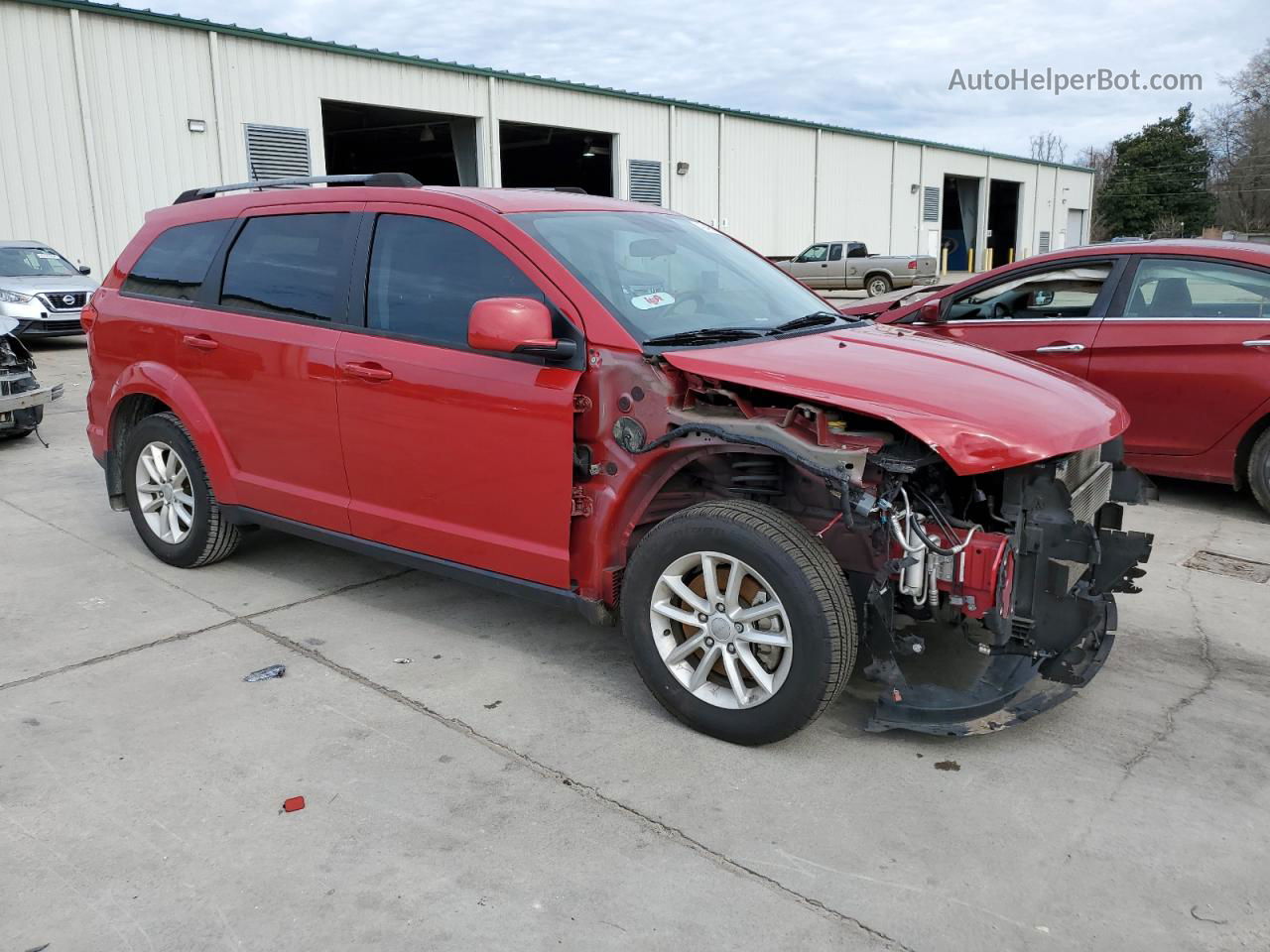 2017 Dodge Journey Sxt Red vin: 3C4PDCBB8HT676665