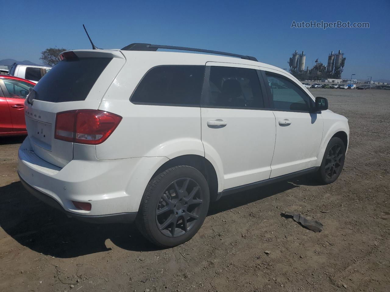 2014 Dodge Journey Sxt White vin: 3C4PDCBB9ET120862