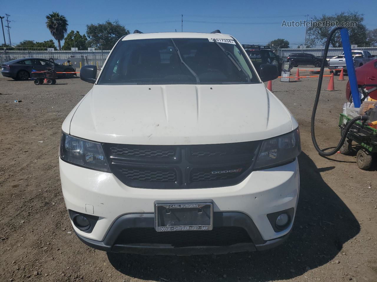 2014 Dodge Journey Sxt White vin: 3C4PDCBB9ET120862