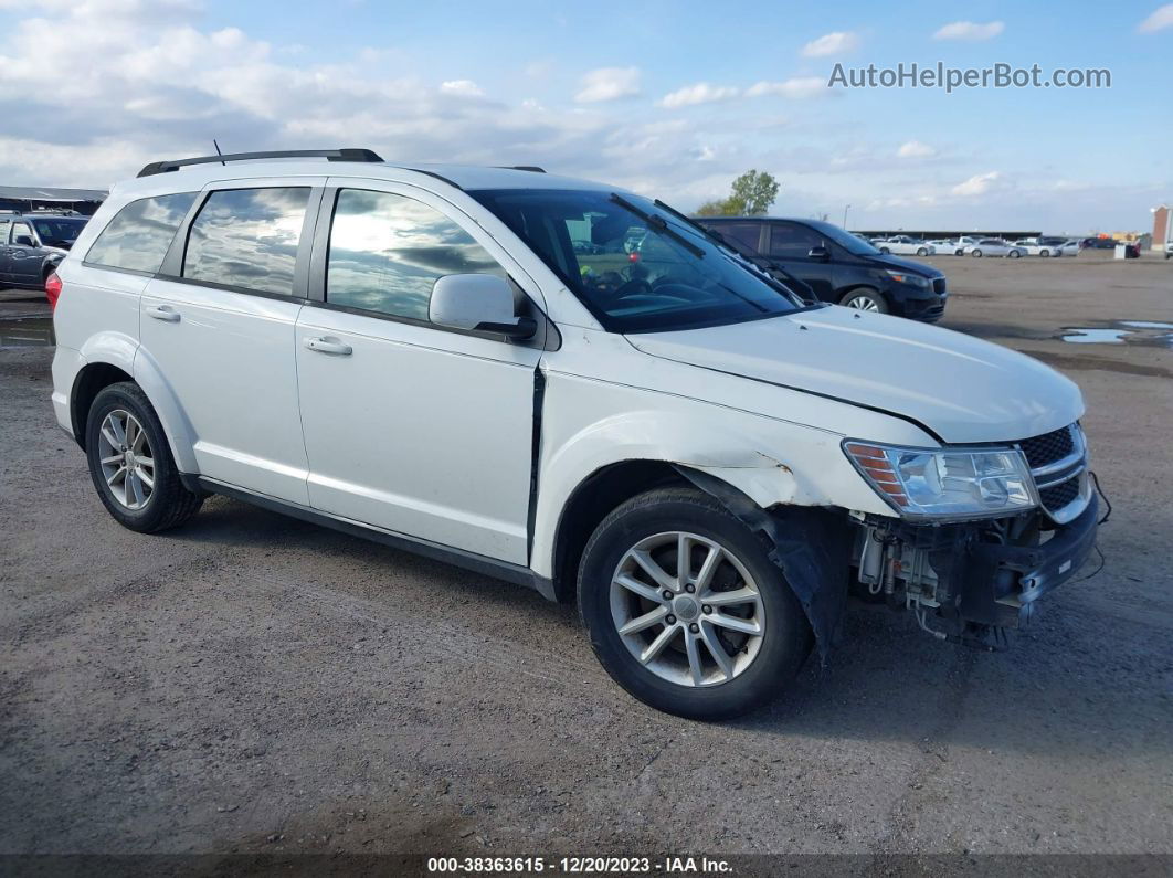 2014 Dodge Journey Sxt White vin: 3C4PDCBB9ET263214