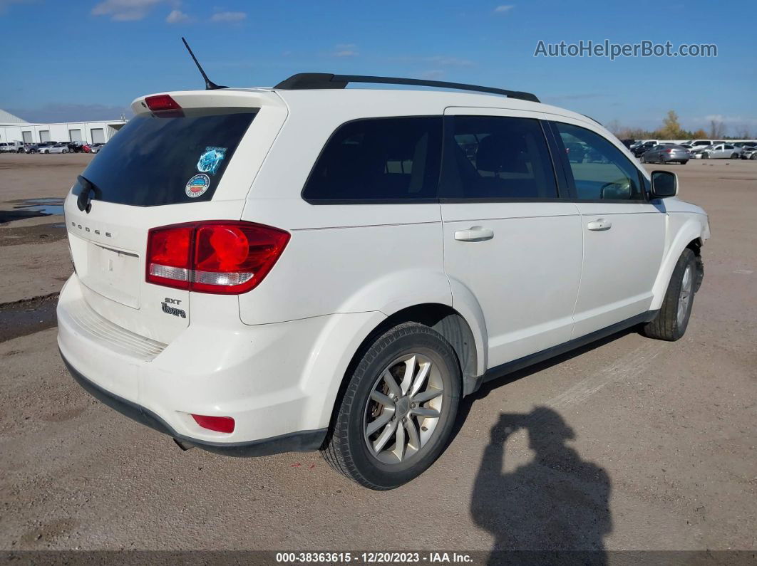 2014 Dodge Journey Sxt White vin: 3C4PDCBB9ET263214