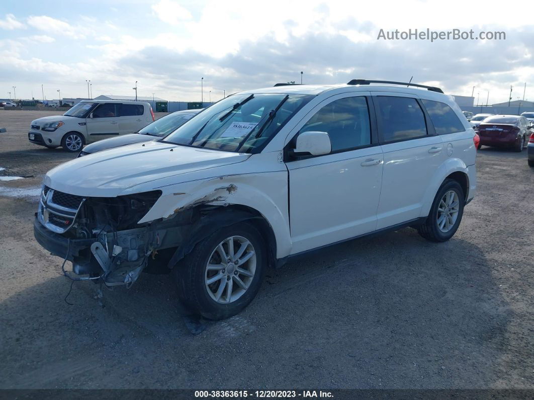 2014 Dodge Journey Sxt White vin: 3C4PDCBB9ET263214